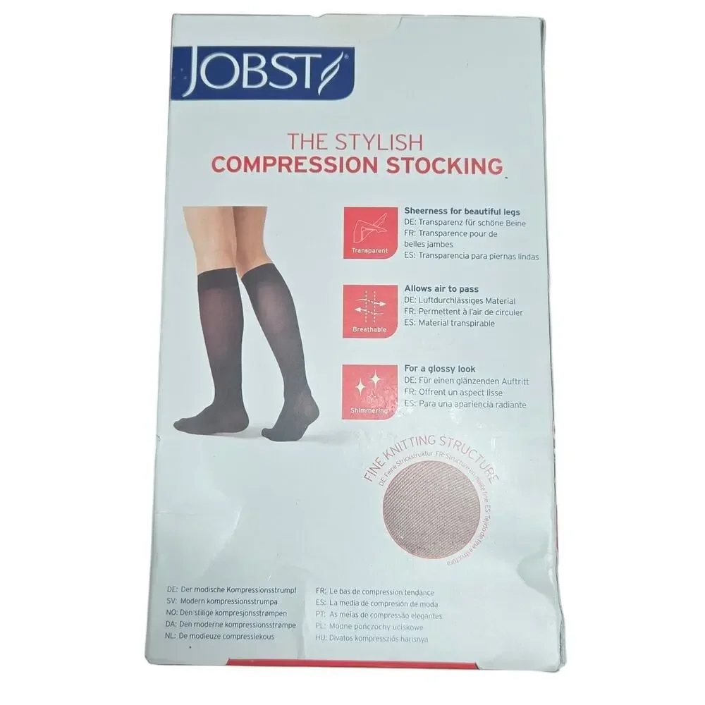 Jobst Ultra Sheer Medical Compression Stockings  Natural Beige Large